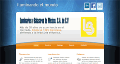 Desktop Screenshot of luminariosybalastros.com
